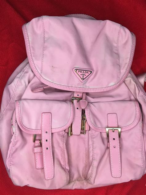 prada pink nylon backpack|prada nylon backpack price.